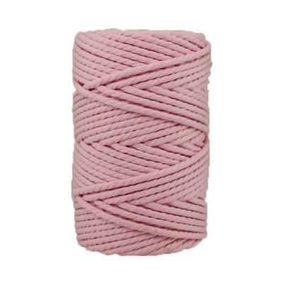 Likecords – cordon en macramé tressé en Polyester de 4mm, 130m, fil  élastique pour crochet de sac