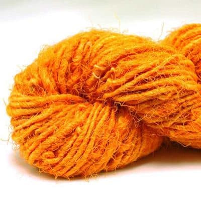 Fil de soie de sari - Orange