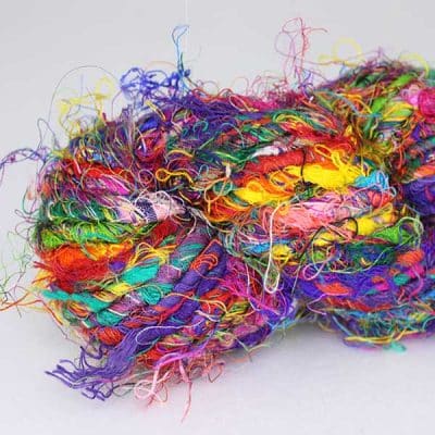 Fil de soie de sari - Multicolore